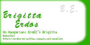 brigitta erdos business card